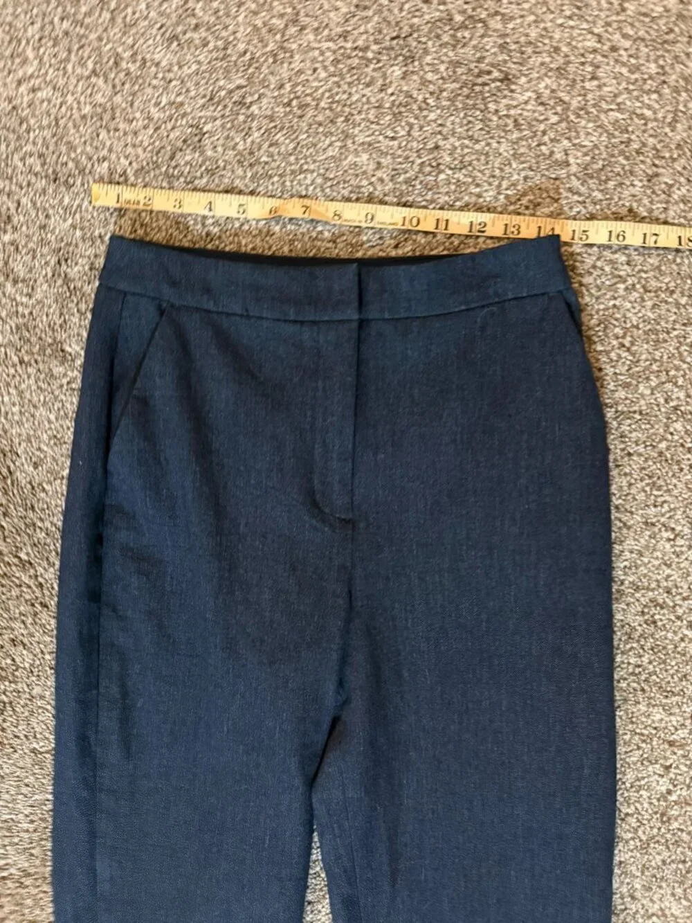 Express Editor Straight Pants Navy Blue Size 4L
